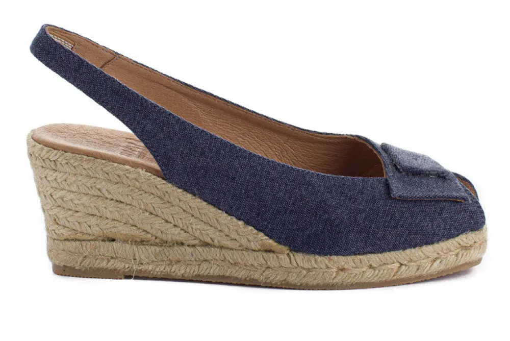 Abarca Shoes Alpargatas Con Cuñas^Alpargatas Cuna Creta Marino