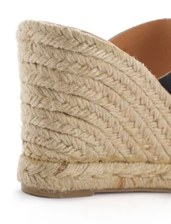 Abarca Shoes Alpargatas De Verano^Alpargatas Cuna Piel Cabrera Negro