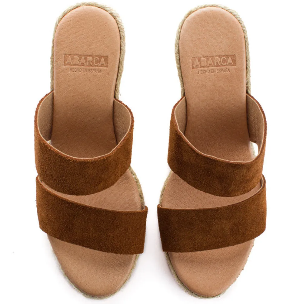 Abarca Shoes Alpargatas De Verano^Alpargatas Cuna Piel Cabrera Marron