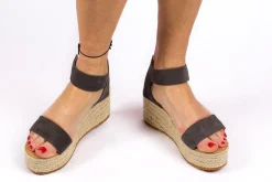 Abarca Shoes Alpargatas De Verano^Alpargatas Cuna Piel Mallorca Gris