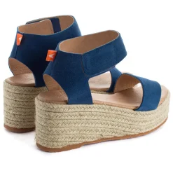 Abarca Shoes Alpargatas Con Cuñas^Alpargatas Cuna Piel Mallorca Azul Jeans 164