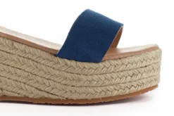 Abarca Shoes Alpargatas Con Cuñas^Alpargatas Cuna Piel Mallorca Azul Jeans 164