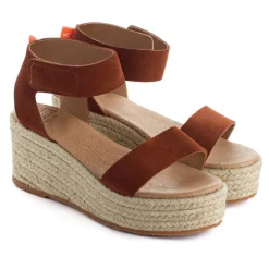 Abarca Shoes Alpargatas Con Cuñas^Alpargatas Cuna Piel Mallorca Marron 268