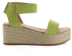 Abarca Shoes Alpargatas Con Cuñas^Alpargatas Cuna Piel Mallorca Pistacho