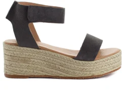 Abarca Shoes Alpargatas Con Cuñas^Alpargatas Cuna Piel Mallorca Gris