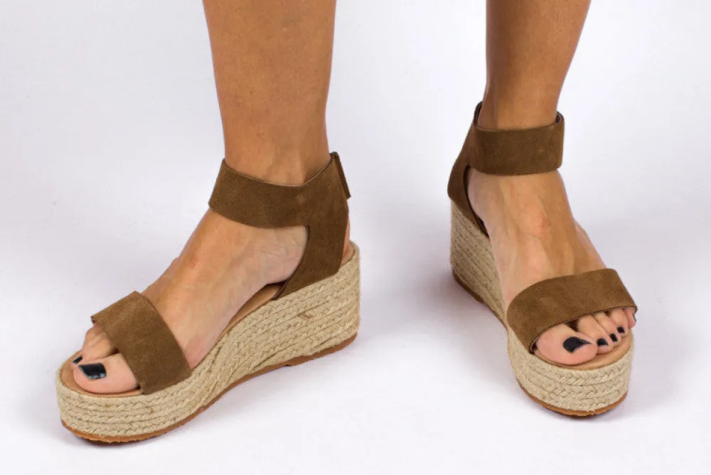 Abarca Shoes Alpargatas Con Cuñas^Alpargatas Cuna Piel Mallorca Tierra