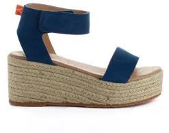 Abarca Shoes Alpargatas De Verano^Alpargatas Cuna Piel Mallorca Azul Jeans 164