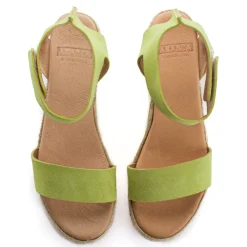 Abarca Shoes Alpargatas De Verano^Alpargatas Cuna Piel Mallorca Pistacho