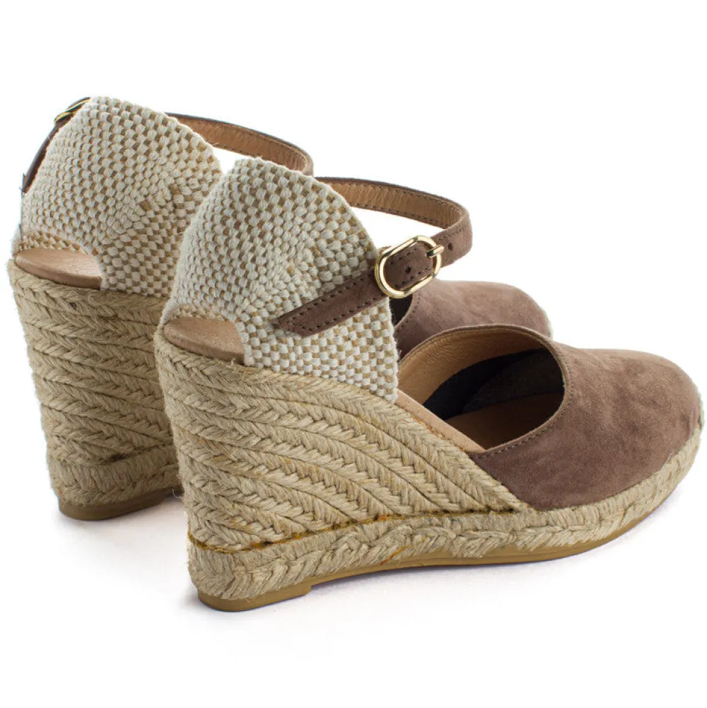 Abarca Shoes Alpargatas Con Cuñas^Alpargatas Cuna Piel Radel Topo
