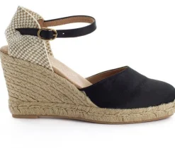 Abarca Shoes Alpargatas De Verano^Alpargatas Cuna Raso Radel Negro