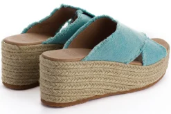Abarca Shoes Alpargatas Con Cuñas^Alpargatas Cuna Rodas Aguamar