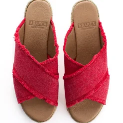 Abarca Shoes Alpargatas De Verano^Alpargatas Cuna Rodas Bermellon
