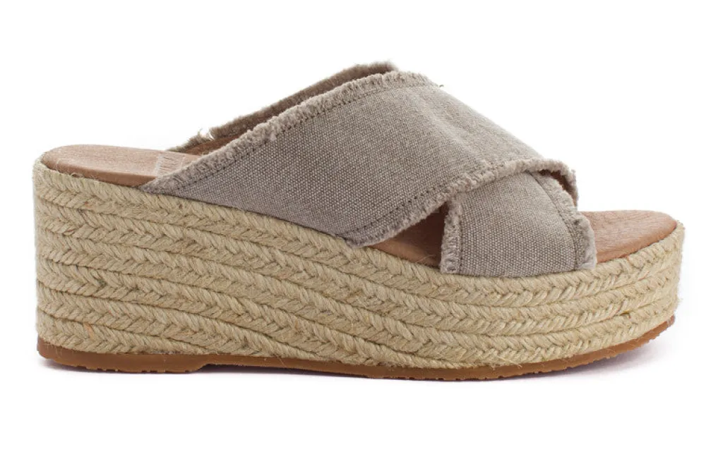 Abarca Shoes Alpargatas Con Cuñas^Alpargatas Cuna Rodas Panna