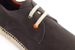Abarca Shoes Alpargatas De Verano^Blucher Piel Antracita 852
