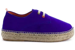 Abarca Shoes Alpargatas Con Cordones^Blucher Piel Azul Klein