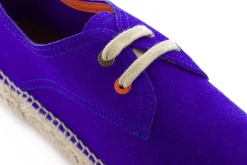 Abarca Shoes Alpargatas Con Cordones^Blucher Piel Azul Klein