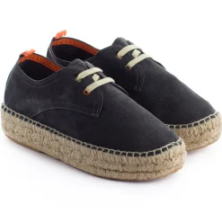 Abarca Shoes Alpargatas De Verano^Blucher Piel Basalto