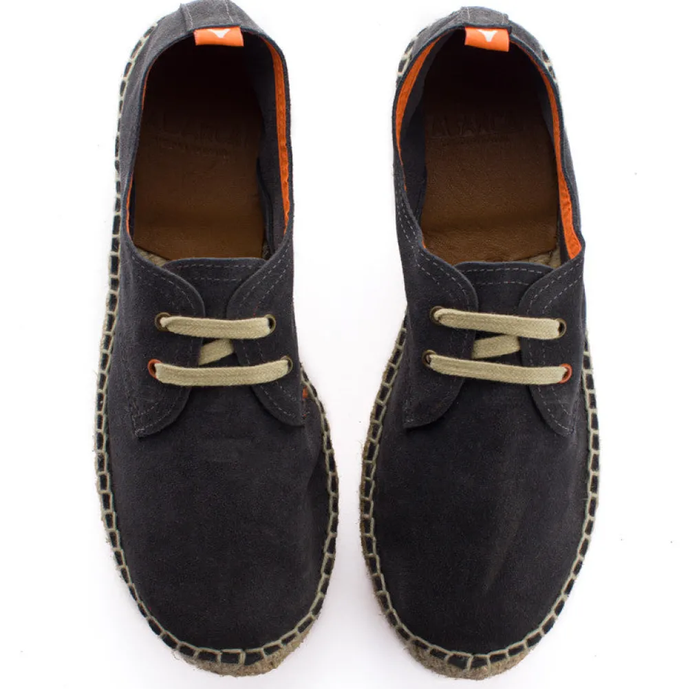 Abarca Shoes Alpargatas Con Cordones^Blucher Piel Basalto