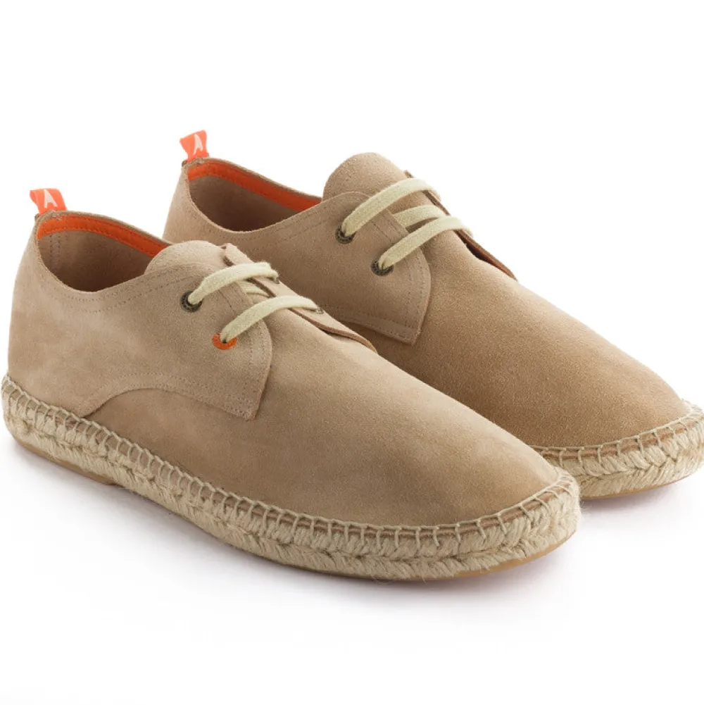 Abarca Shoes Alpargatas De Verano^Blucher Piel Beige 20