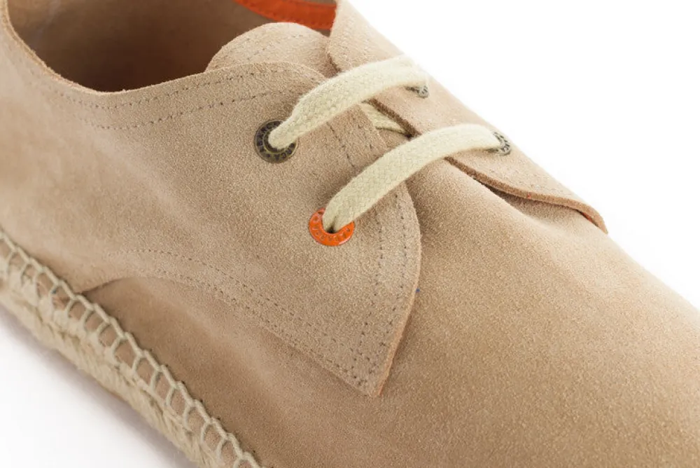 Abarca Shoes Alpargatas De Verano^Blucher Piel Beige 20