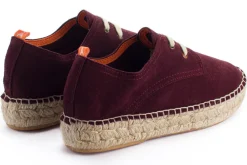 Abarca Shoes Alpargatas De Verano^Blucher Piel Berenjena