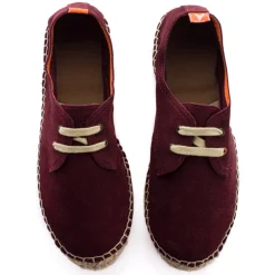 Abarca Shoes Alpargatas De Verano^Blucher Piel Berenjena