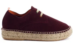 Abarca Shoes Alpargatas Con Cordones^Blucher Piel Berenjena