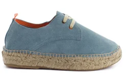 Abarca Shoes Alpargatas Con Cordones^Blucher Piel Celeste