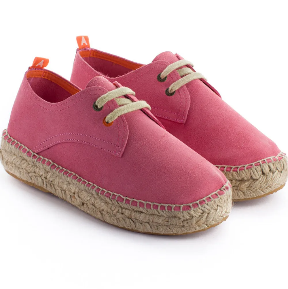 Abarca Shoes Alpargatas Con Cordones^Blucher Piel Chicle