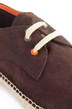 Abarca Shoes Alpargatas Blucher^Blucher Piel Chocolate
