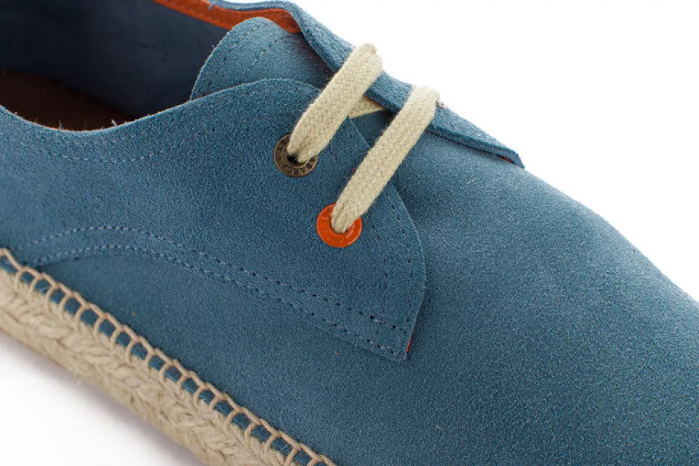 Abarca Shoes Alpargatas Con Cordones^Blucher Piel Cielo