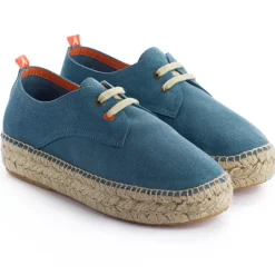 Abarca Shoes Alpargatas De Verano^Blucher Piel Cielo