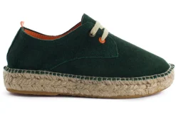 Abarca Shoes Alpargatas De Verano^Blucher Piel Esmeralda