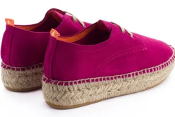 Abarca Shoes Alpargatas Con Cordones^Blucher Piel Fucsia