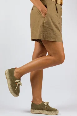 Abarca Shoes Alpargatas De Verano^Blucher Piel Kaki