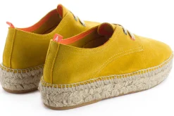 Abarca Shoes Alpargatas Con Cordones^Blucher Piel Limon