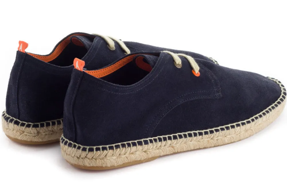 Abarca Shoes Alpargatas Con Cordones^Blucher Piel Marino 19