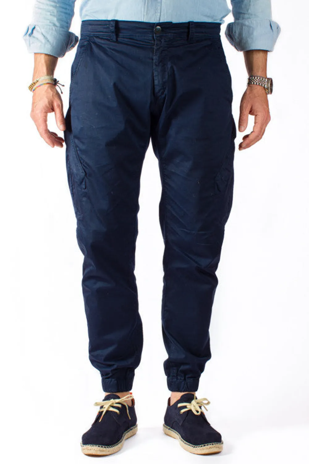 Abarca Shoes Alpargatas Con Cordones^Blucher Piel Marino 19