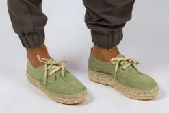 Abarca Shoes Alpargatas Con Cordones^Blucher Piel Menta