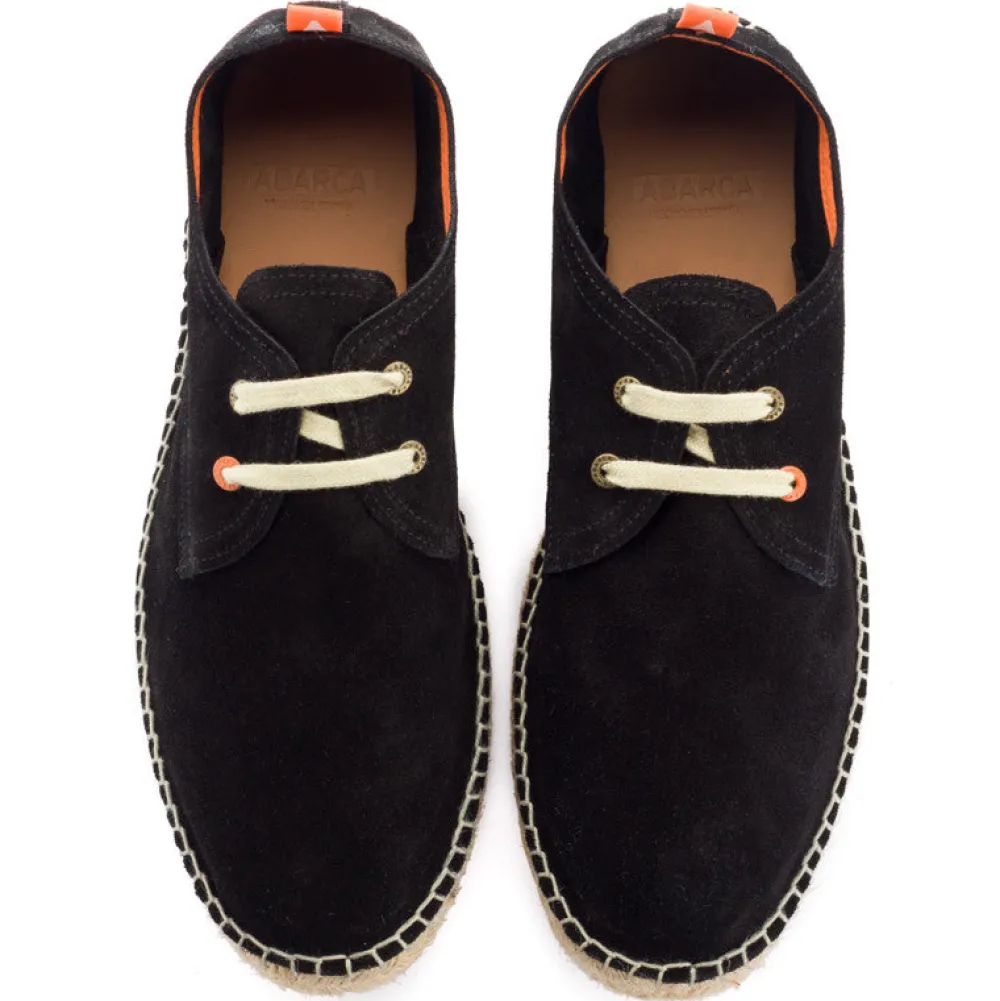 Abarca Shoes Alpargatas De Verano^Blucher Piel Negro