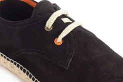 Abarca Shoes Alpargatas De Verano^Blucher Piel Negro