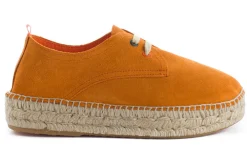 Abarca Shoes Alpargatas Con Cordones^Blucher Piel Orange