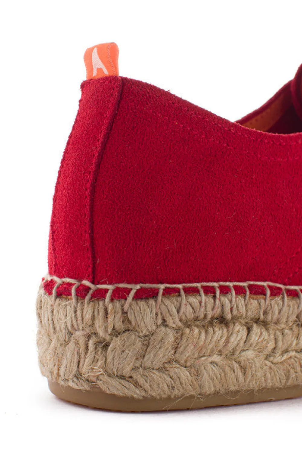 Abarca Shoes Alpargatas Con Cordones^Blucher Piel Rojo 556