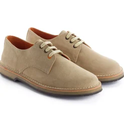 Abarca Shoes Zapatos De Piel^Blucher Piel Serraje Beige