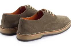 Abarca Shoes Zapatos De Piel^Blucher Piel Serraje Gris Verde
