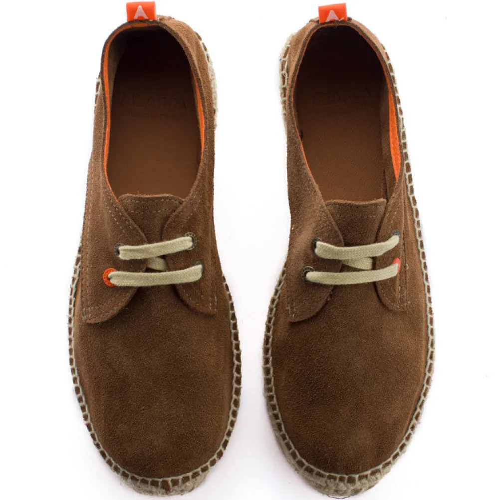 Abarca Shoes Alpargatas Con Cordones^Blucher Piel Tierra