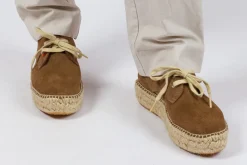 Abarca Shoes Alpargatas Con Cordones^Blucher Piel Tierra