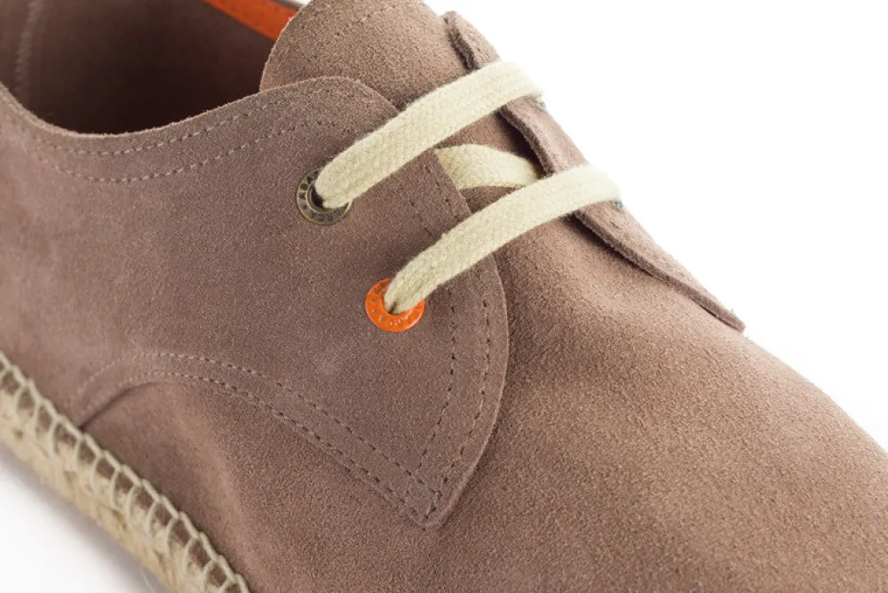 Abarca Shoes Alpargatas De Verano^Blucher Piel Topo