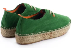 Abarca Shoes Alpargatas Con Cordones^Blucher Piel Verde