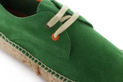 Abarca Shoes Alpargatas De Verano^Blucher Piel Verde
